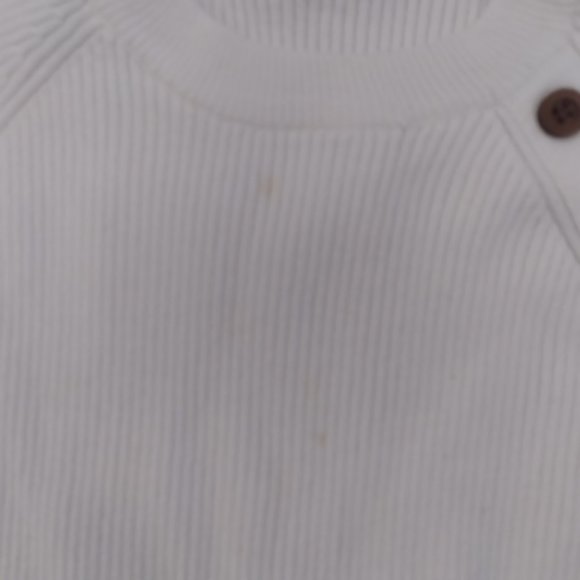 Campure white ribbed sweater size 5 - Picture 3 of 4